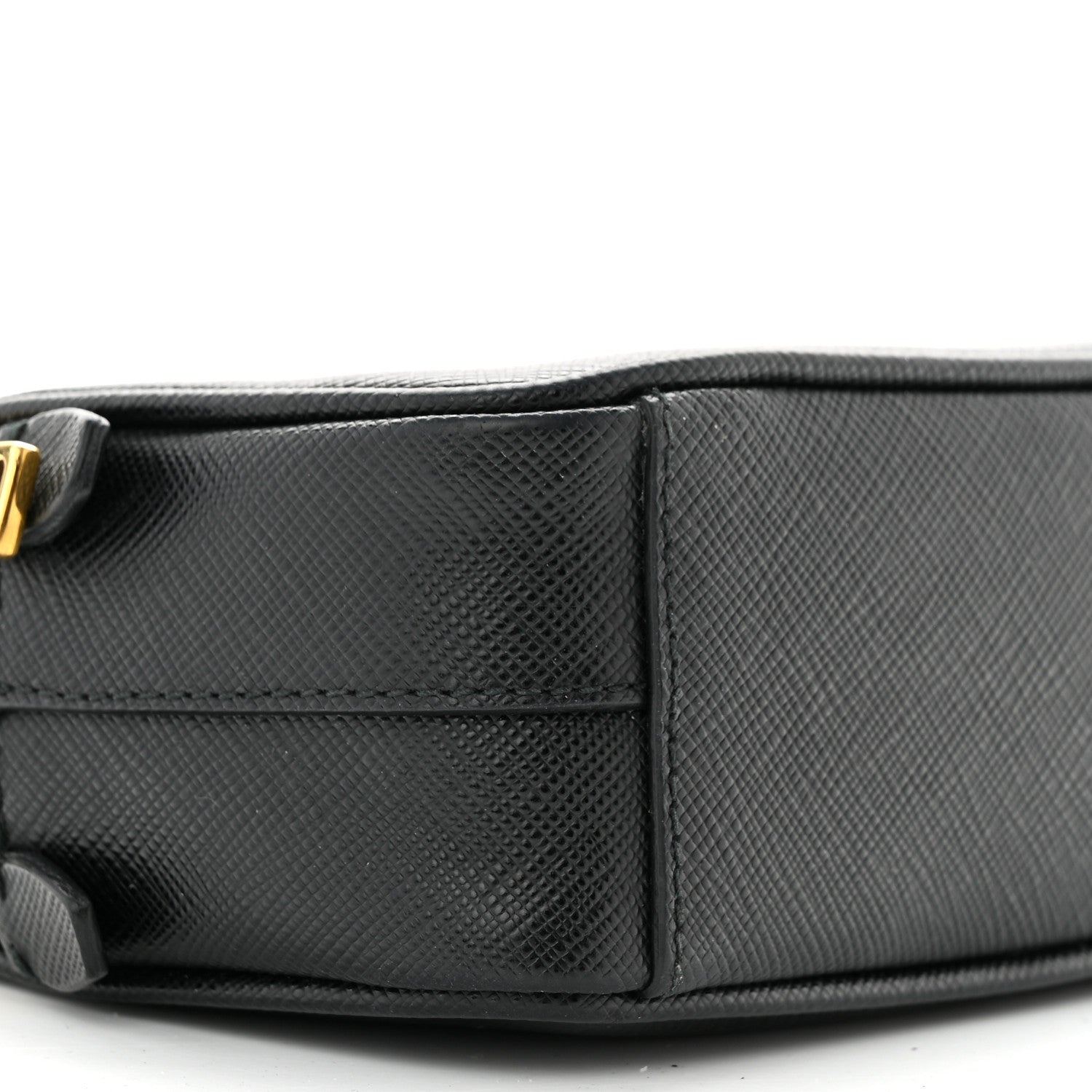 Prada Saffiano Mini Camera Crossbody Bag Black 9 of 10