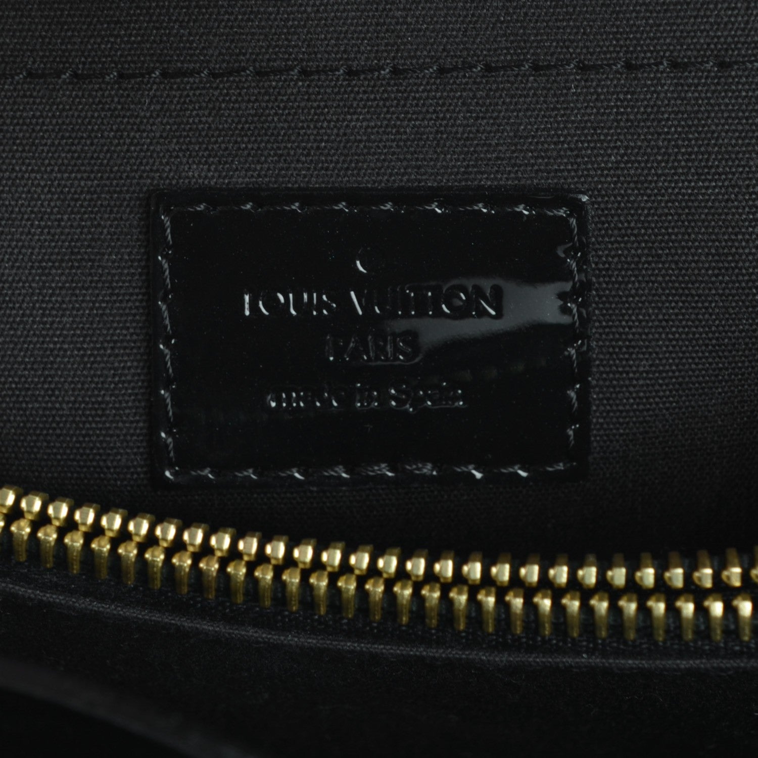 Louis Vuitton Vernis Montaigne BB Black 6 of 7