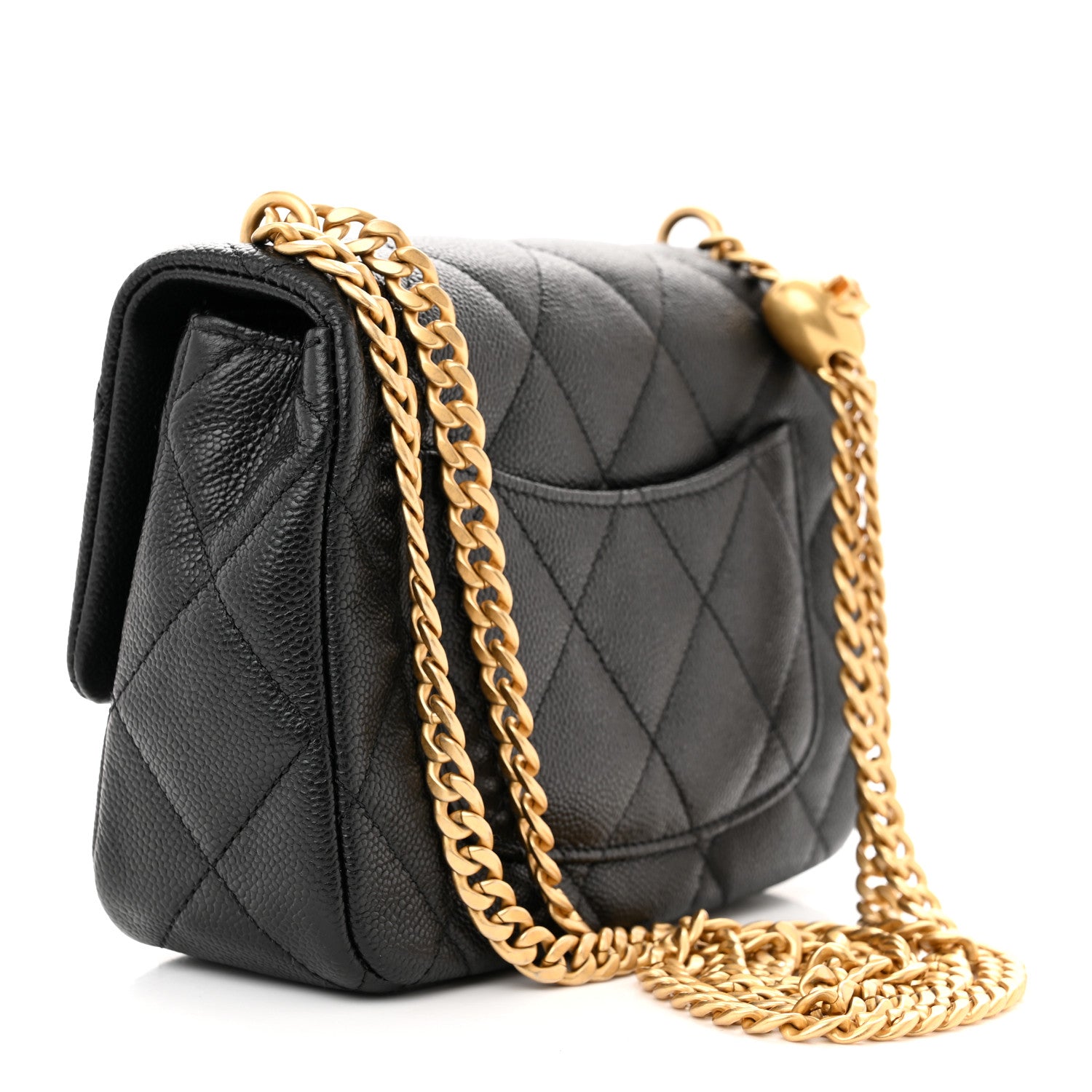 Chanel Caviar Quilted Mini Sweetheart Flap Black 3 of 11
