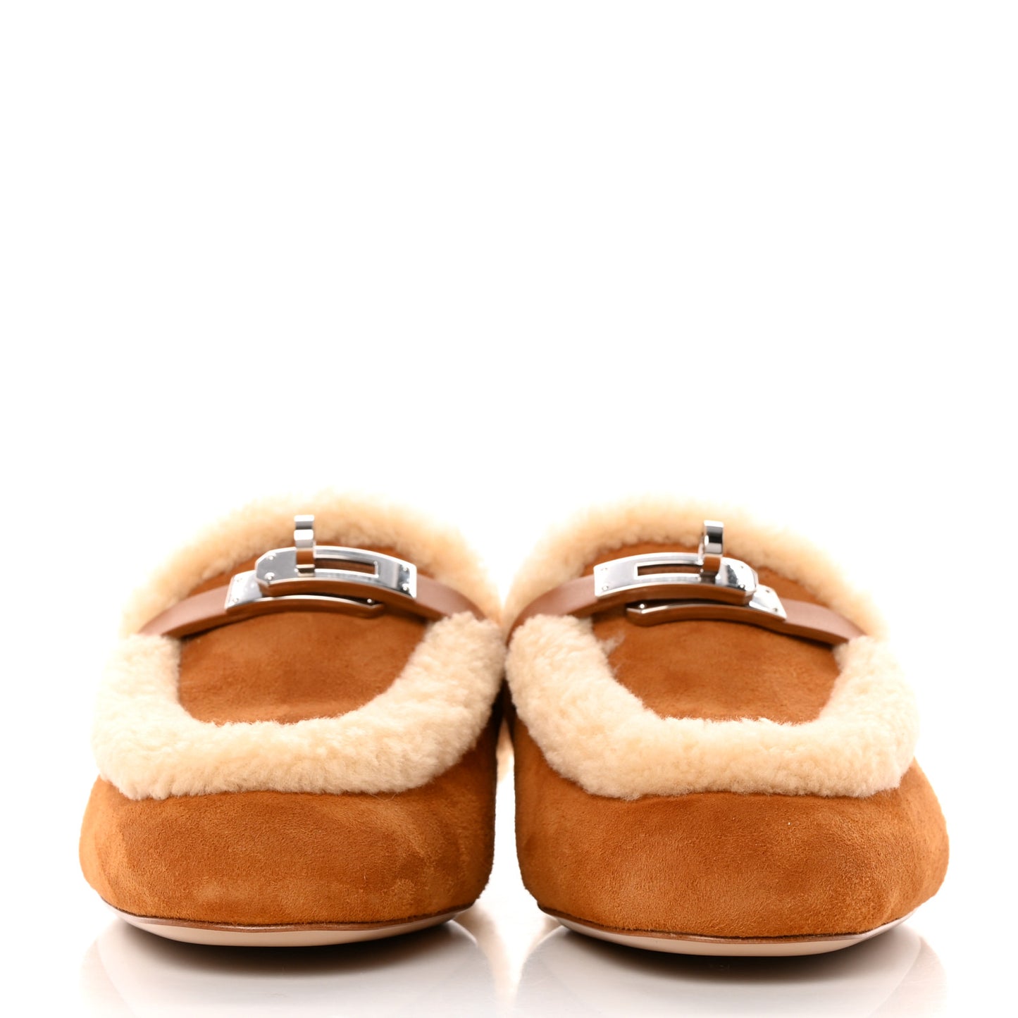 Suede Goatskin Woolskin Womens Oz Mules 37 Naturel