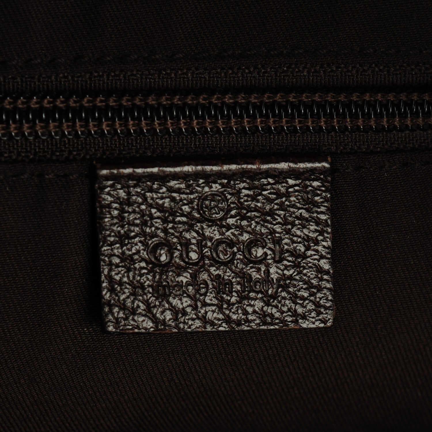 Gucci Monogram Large Flat Messenger Bag Dark Brown 6 of 7