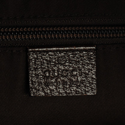 Gucci Monogram Large Flat Messenger Bag Dark Brown 6 of 7