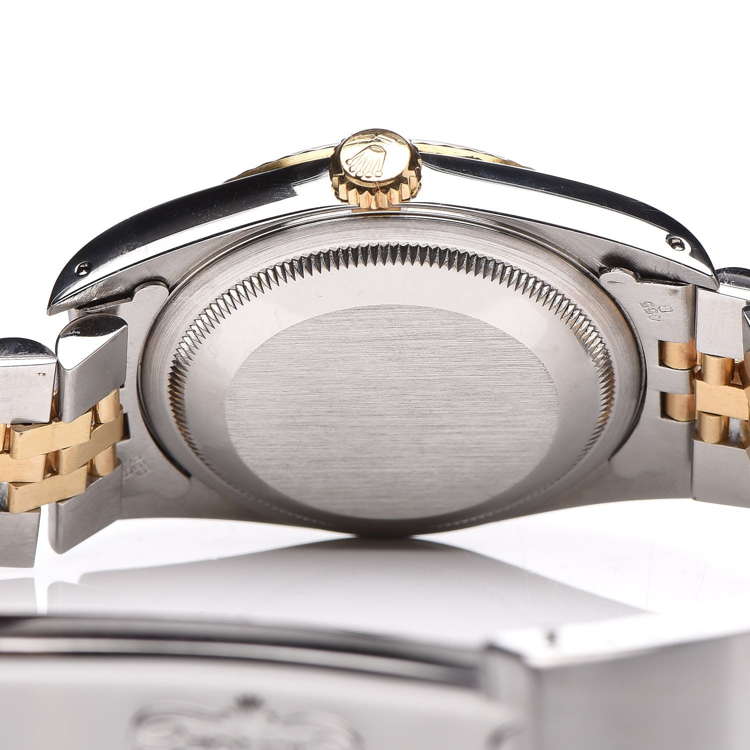 Rolex Stainless Steel 18K Yellow Gold Diamond 36mm Oyster Perpetual Datejust Watch Blue 16233 6 of 7