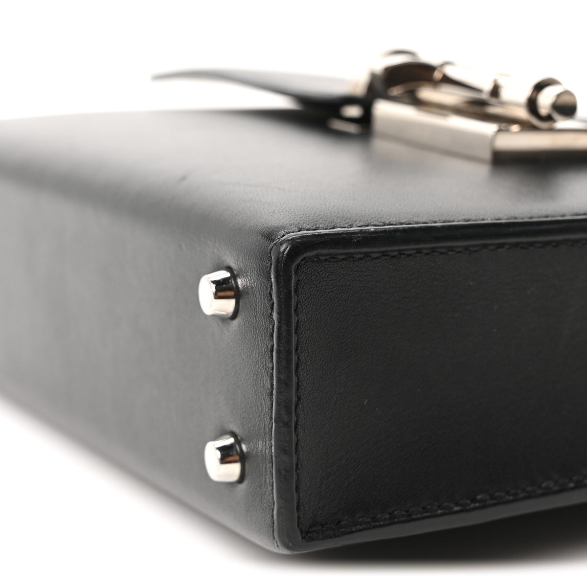 Hermes Box Mini Verrou Chaine Bag Black 10 of 10