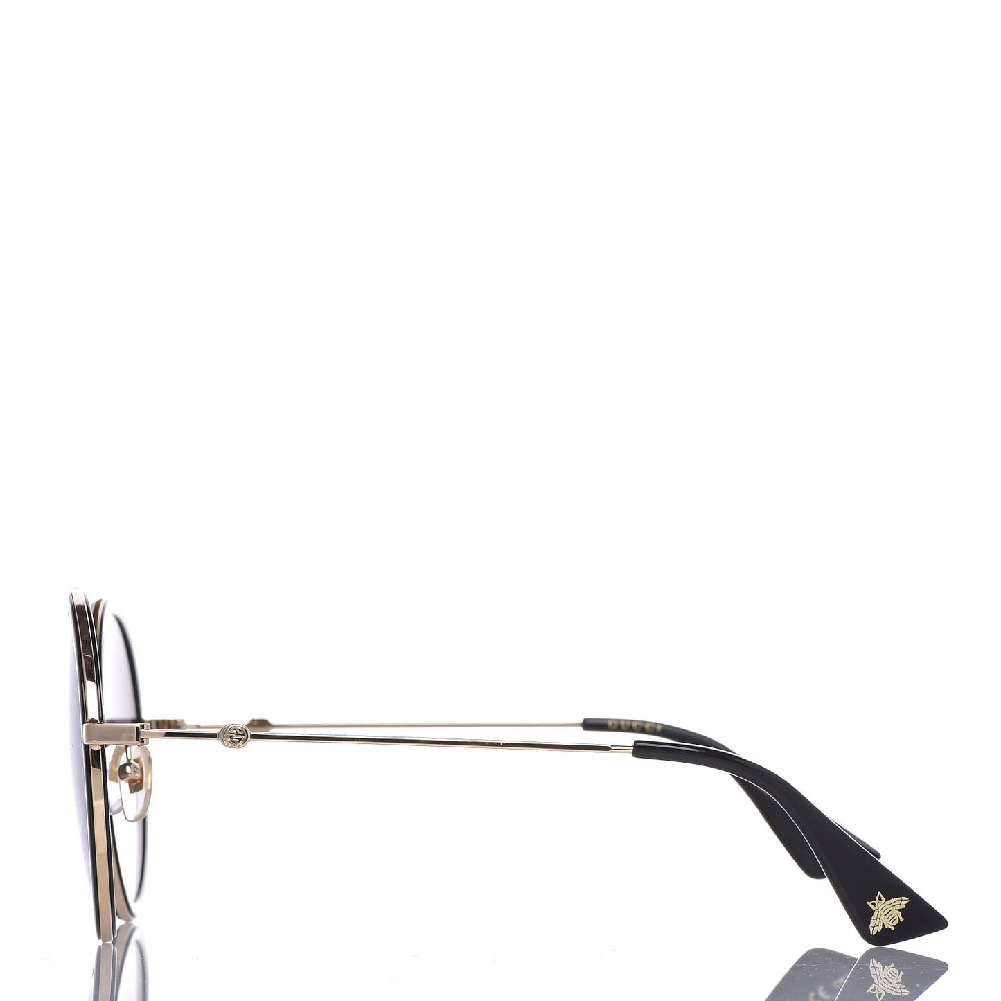 Round Frame Sunglasses GG0061S Black