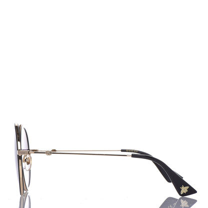 Gucci Round Frame Sunglasses GG0061S Black 3 of 7
