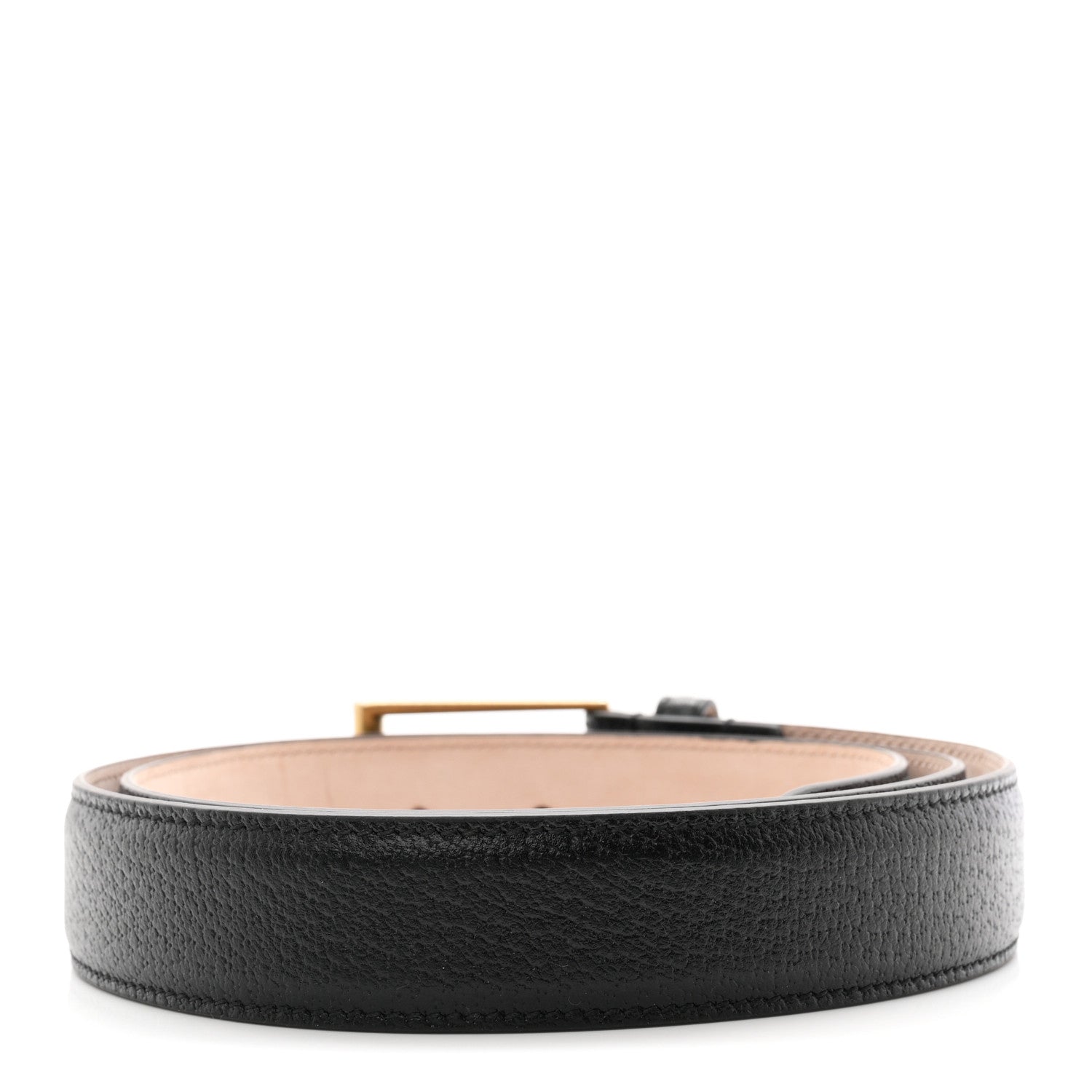 Gucci Textured Dollar Calfskin Belt 100 40 Black 2 of 5