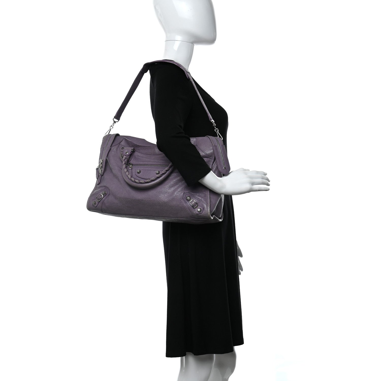 Balenciaga Agneau Giant 12 Silver Hardware City Glycine 2 of 10