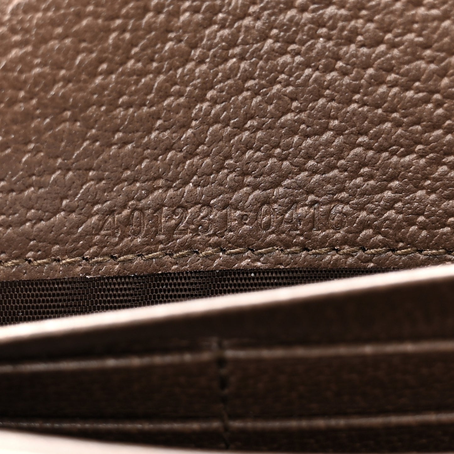 Monogram Jumbo GG Textured Dollar Calfskin Mini Dionysus Chain Wallet Camel Ebony New Acero