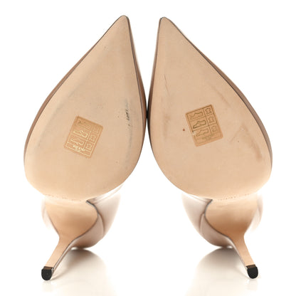 Jimmy Choo Liquid Calfskin Anouk 120 Pumps 37 Ballet Pink 7 of 8