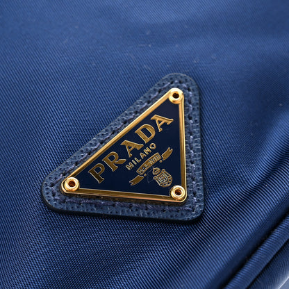 Prada Saffiano Tessuto Nylon Bucket Wristlet Royal 9 of 9