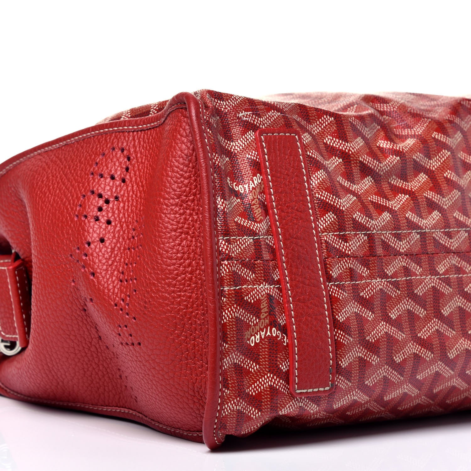 Goyard Goyardine Sac Hardy Pet Carrier PM Red 7 of 8