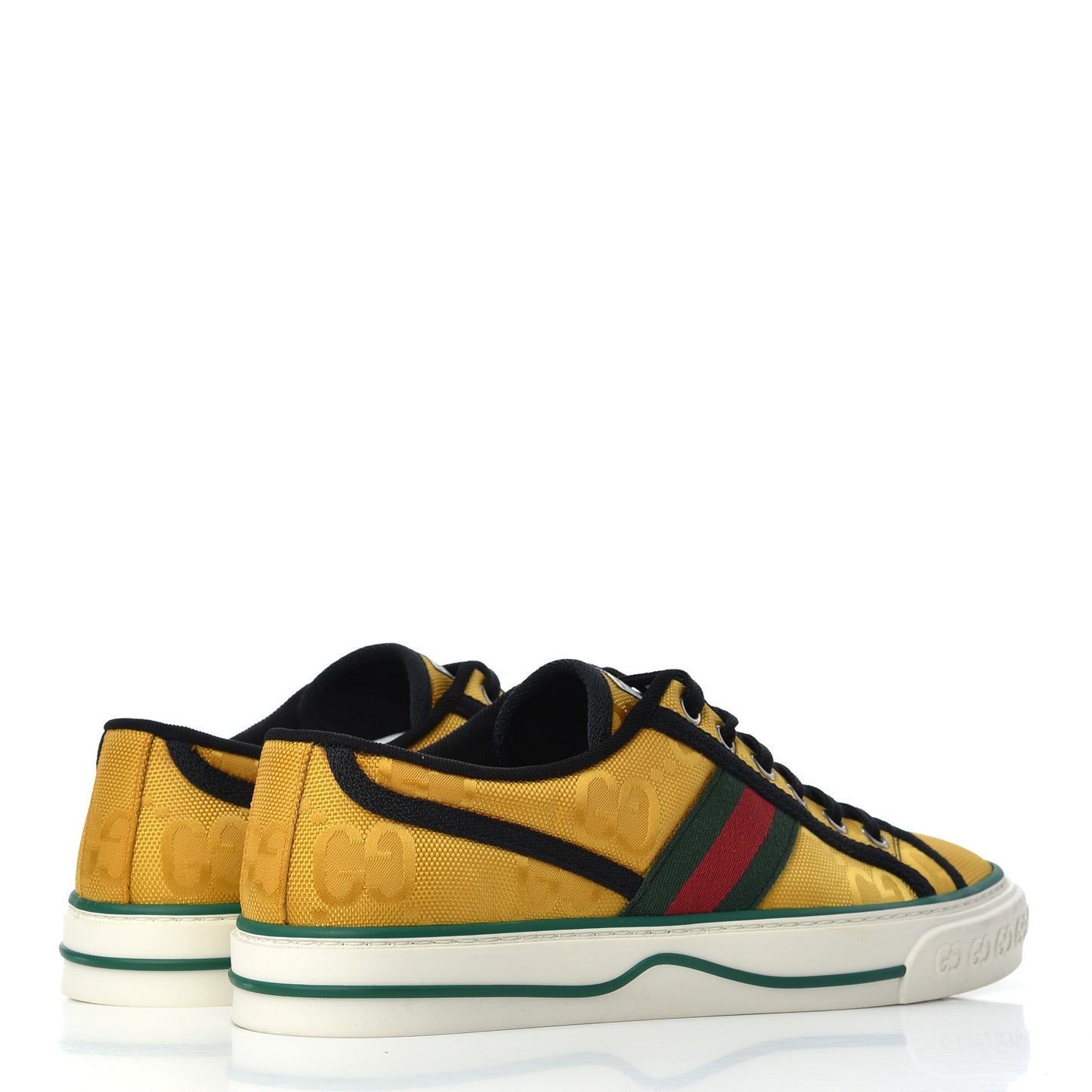 Econyl Nylon Web Monogram Off The Grid Womens 1977 Tennis Sneakers 38.5 Crop Black