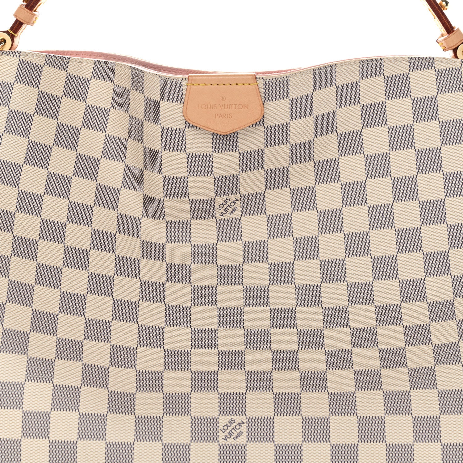 Louis Vuitton Damier Azur Graceful MM Rose Ballerine 9 of 13