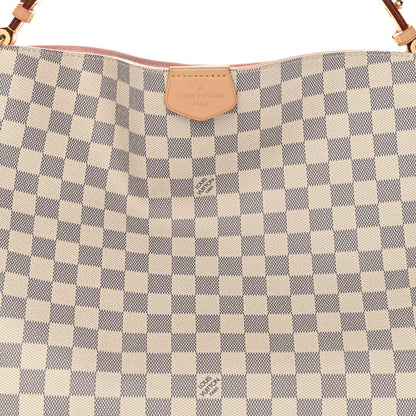 Louis Vuitton Damier Azur Graceful MM Rose Ballerine 9 of 13