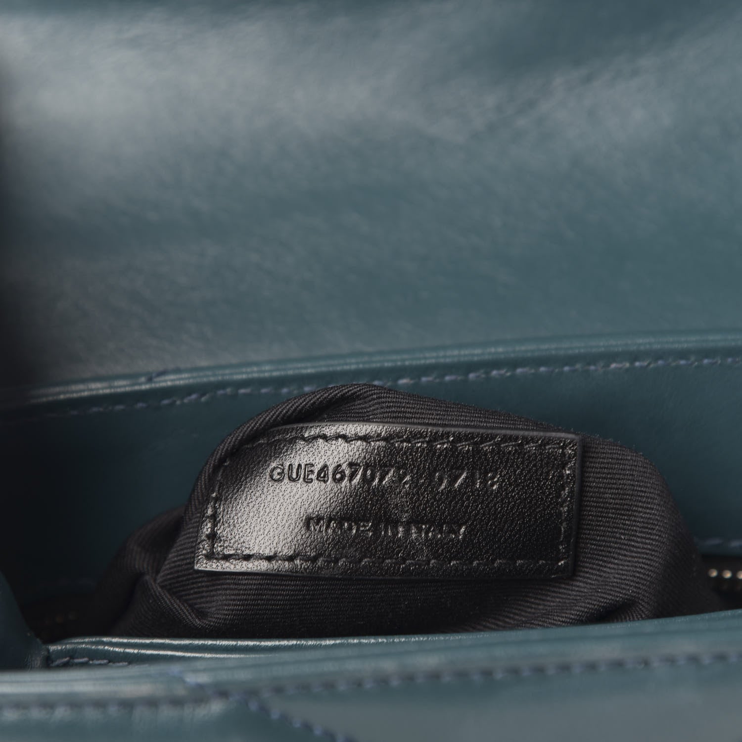Saint Laurent Calfskin Y Quilted Monogram Toy Loulou Satchel Dark Turquoise 8 of 13