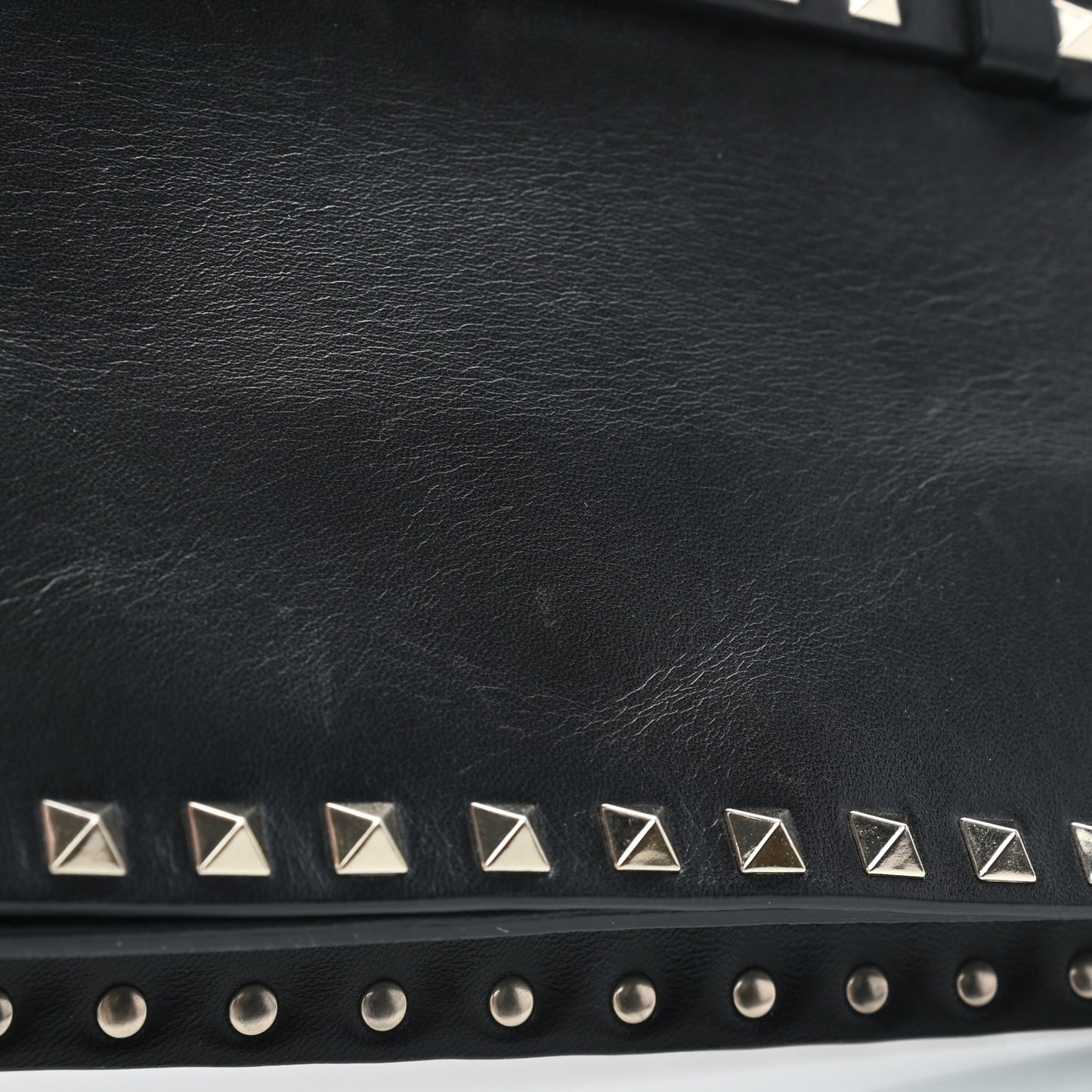 Nappa Rockstud Wristlet Clutch Black