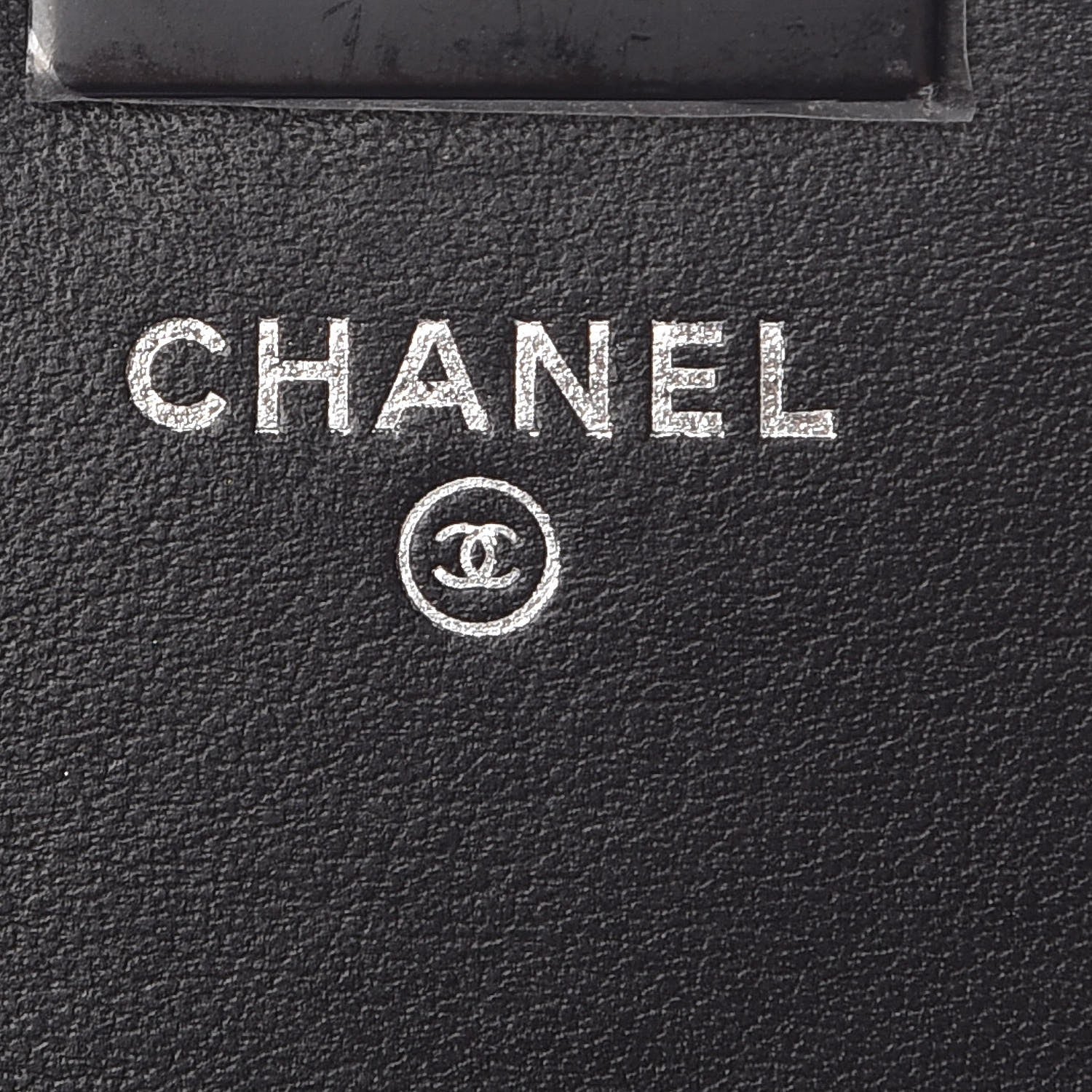 Chanel Aged Calfskin Chevron Quilted Reissue 2.55 Square Wallet On Chain WOC So Black 6 of 9