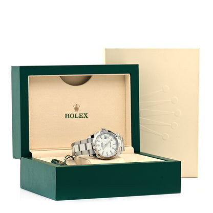 Rolex Stainless Steel 18K White Gold 41mm Oyster Perpetual Datejust Watch White 126334 5 of 5