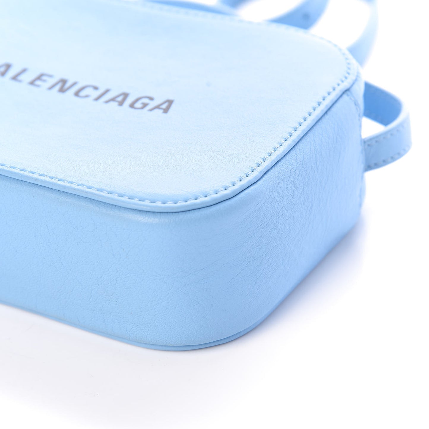 Calfskin XS Everyday Camera Bag Baby Blue Black