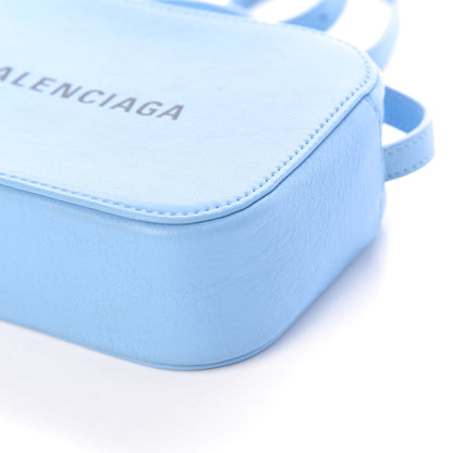 Balenciaga Calfskin XS Everyday Camera Bag Baby Blue Black 8 of 9