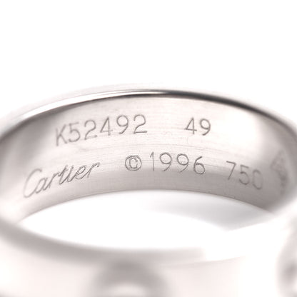 Cartier 18K White Gold 5.5mm LOVE Ring 49 4.75 4 of 4