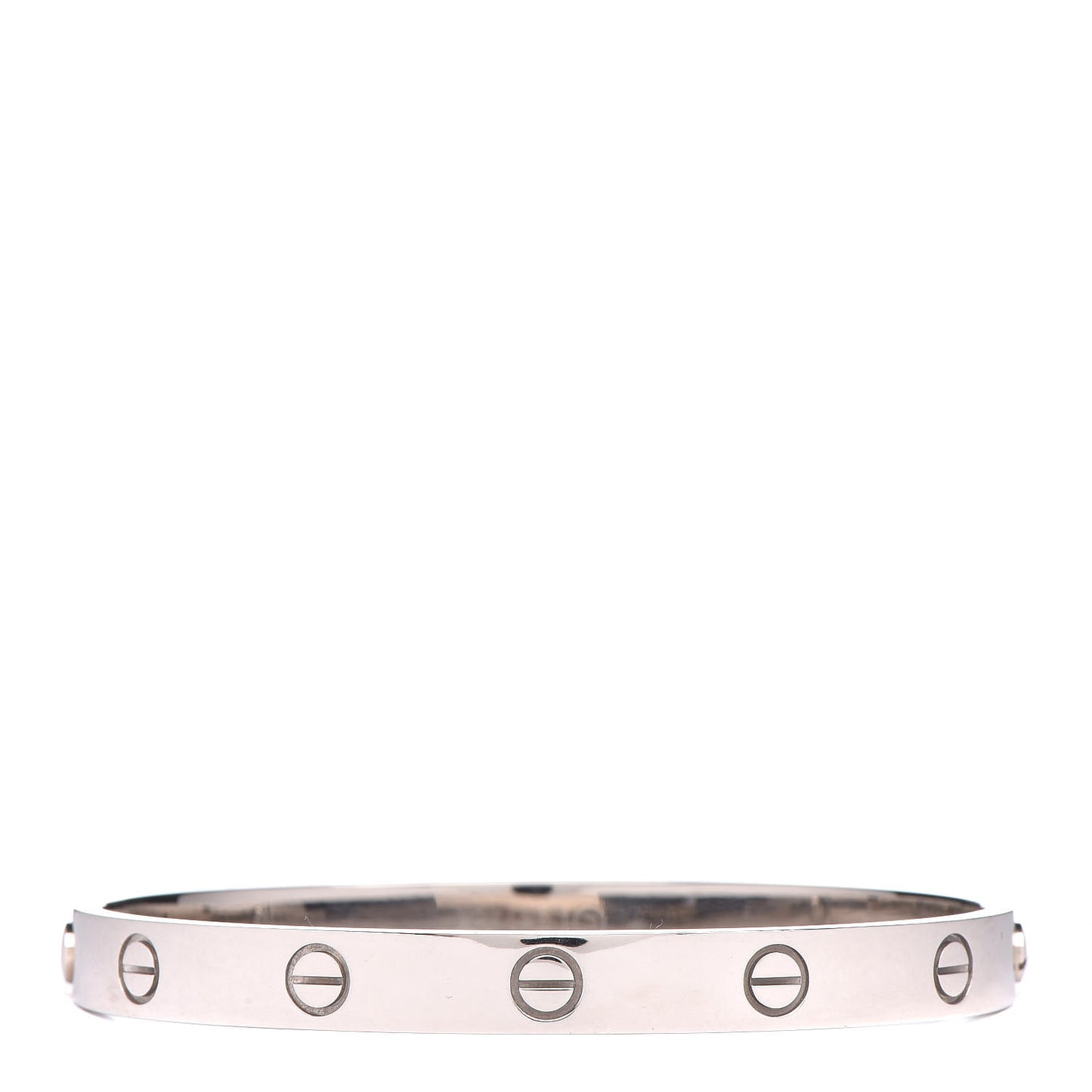 18K White Gold LOVE Bracelet 17
