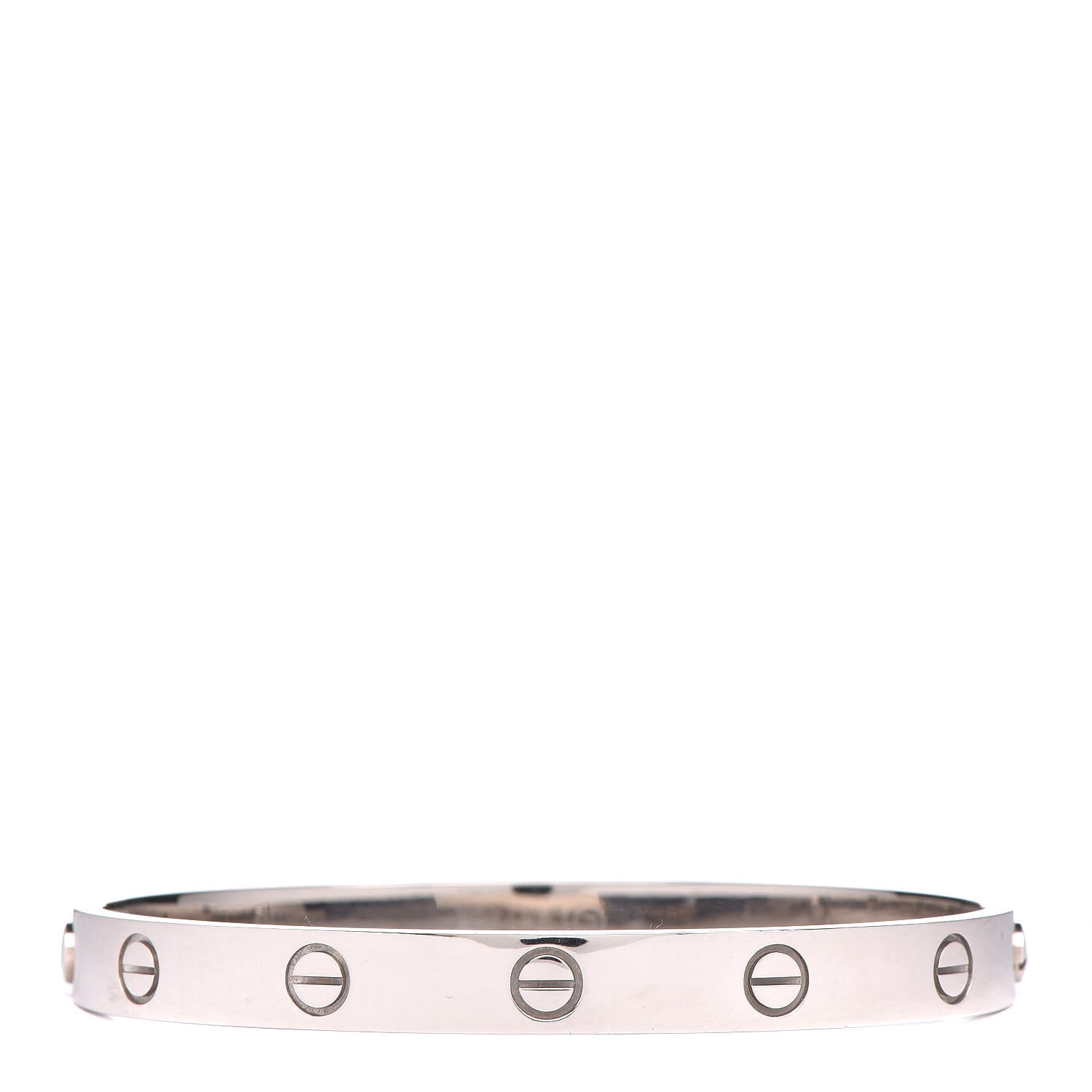 Cartier 18K White Gold LOVE Bracelet 17 1 of 7