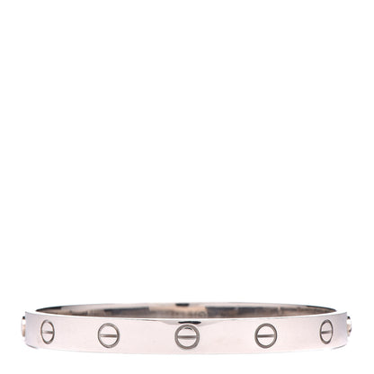 Cartier 18K White Gold LOVE Bracelet 17 1 of 7