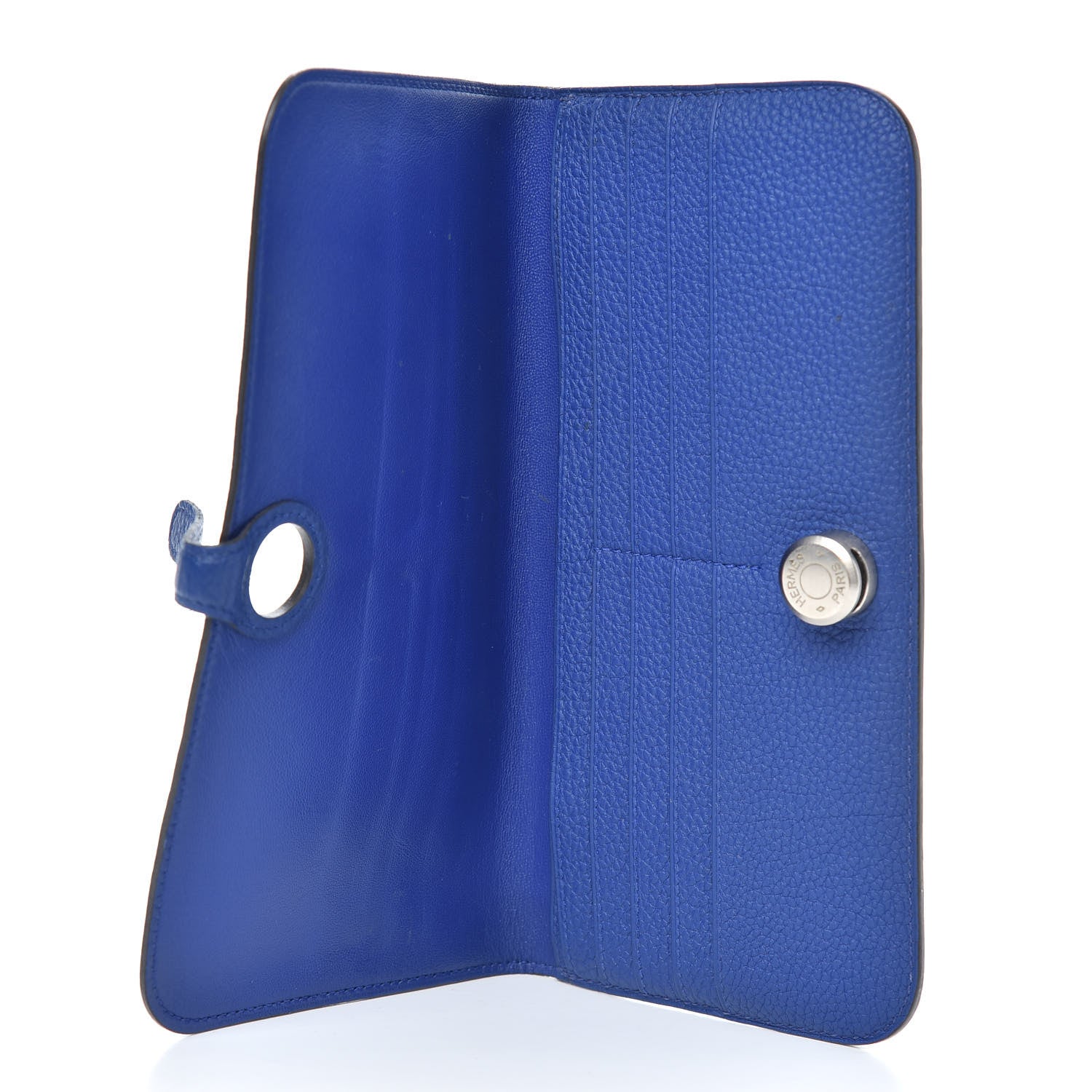 Hermes Togo Dogon Recto Verso Wallet Bleu Electrique 5 of 8
