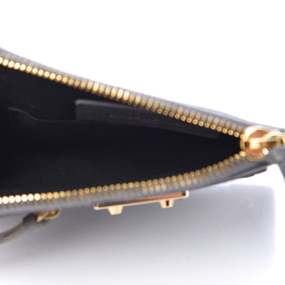 Balenciaga Chevre Agneau Arena Gold Metallic Edge Hardware Mini Pouch Gris Acier 5 of 7
