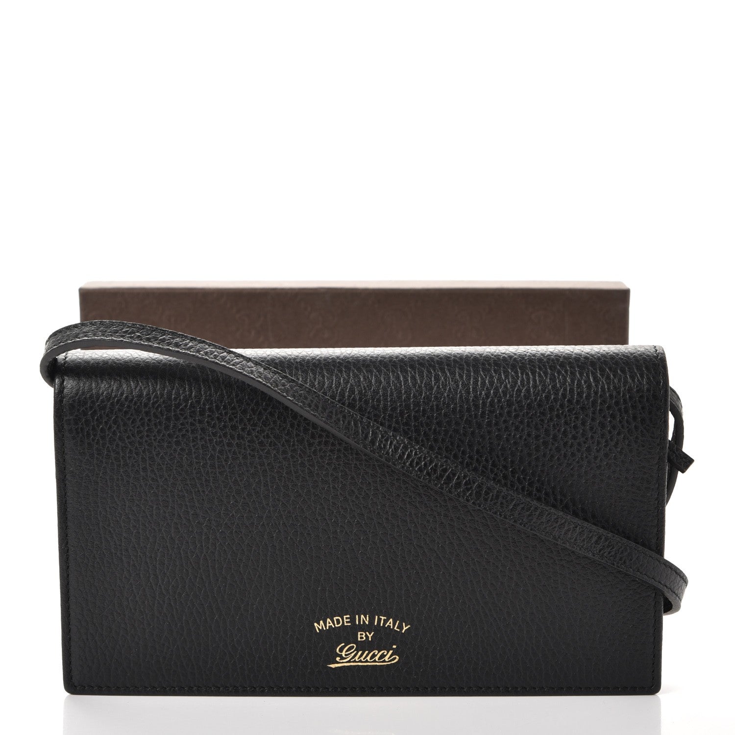 Gucci Dollar Calfskin Mini Swing Wallet Bag Black 8 of 8
