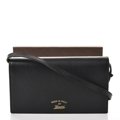 Gucci Dollar Calfskin Mini Swing Wallet Bag Black 8 of 8
