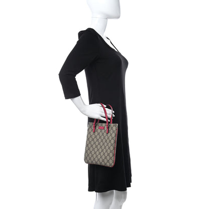 Gucci GG Supreme Monogram Mini Vertical Tote Pink 2 of 13