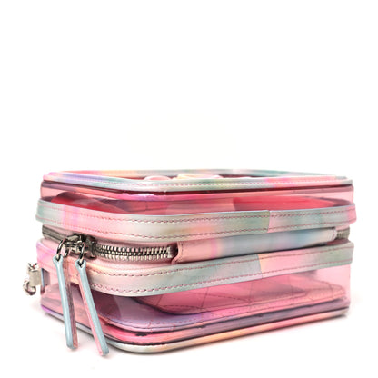 Chanel PVC Patent Calfskin Patent Lambskin Small CC Vanity Case Pink 4 of 11