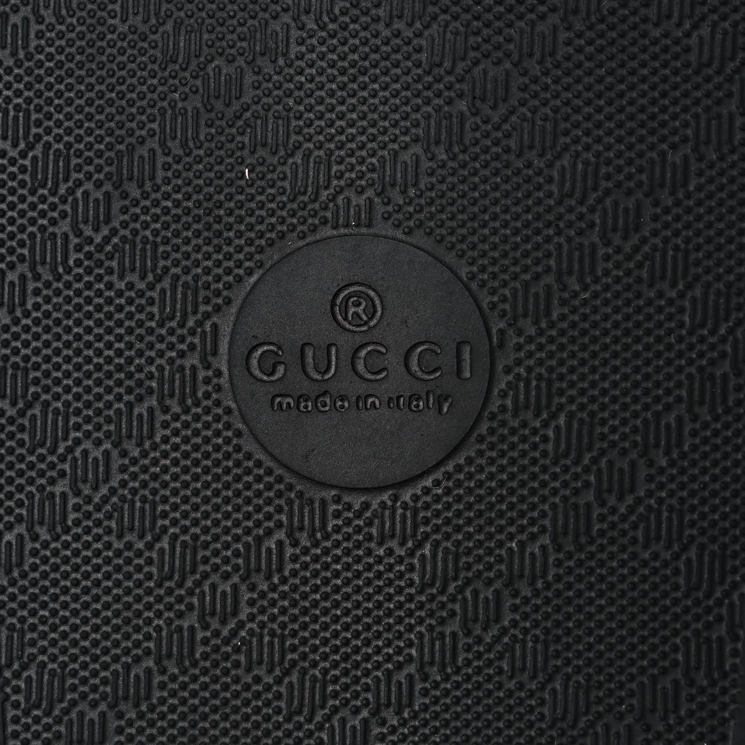 Gucci Rubber Womens Logo Slide Sandals 36 Black 6 of 8