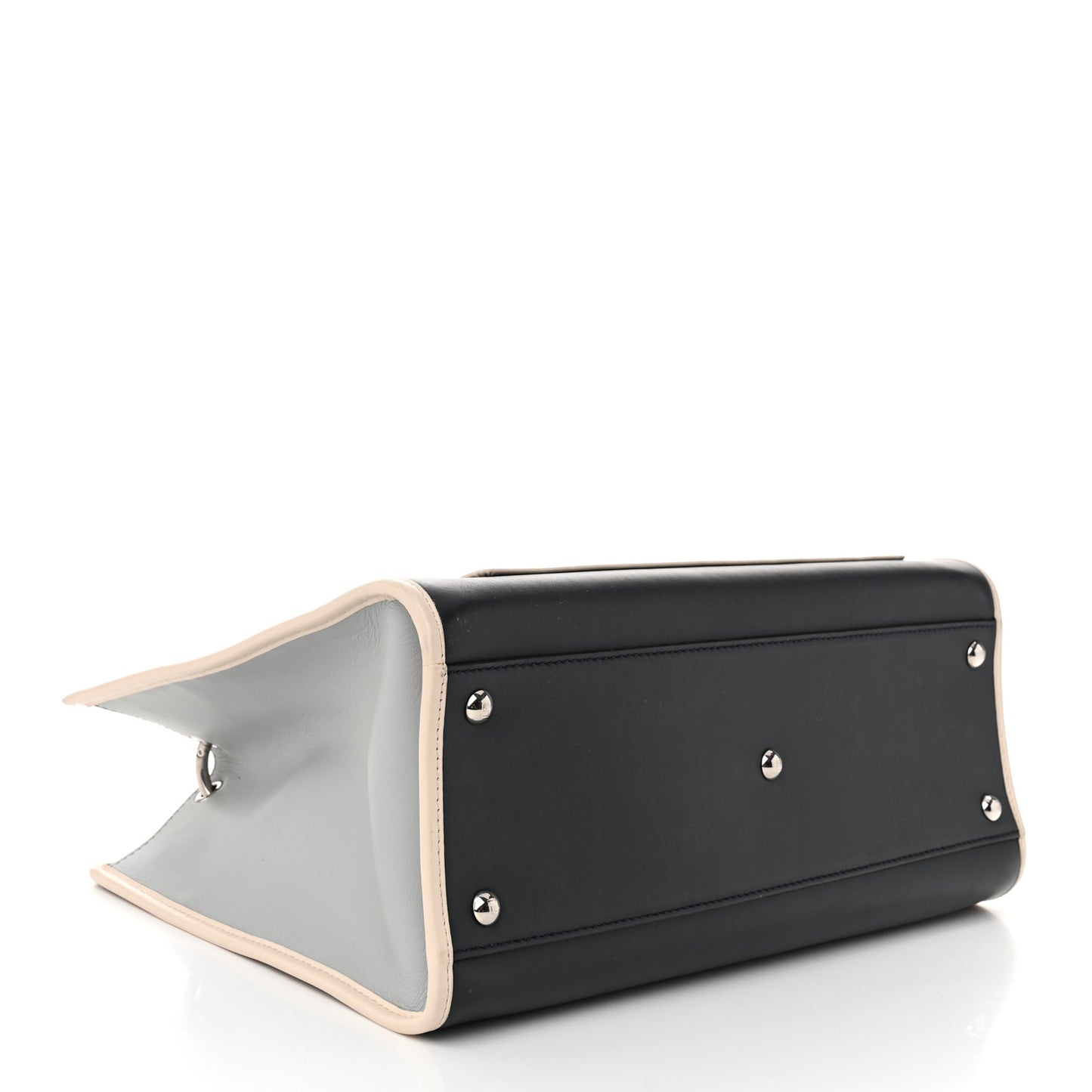 Vitello Century Opaco F is Fendi Bi-Color Regular Runaway Satchel Blue Notte Balena Multicolor