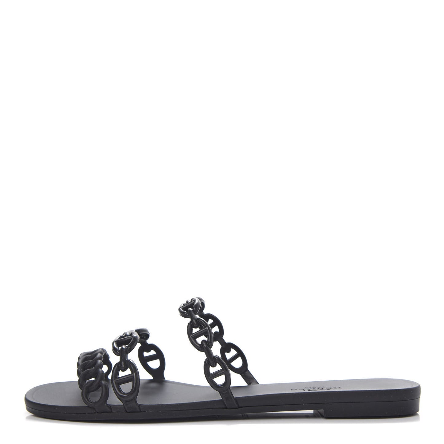Rubber Chaine d'Ancre Rivage Sandals 36 Black