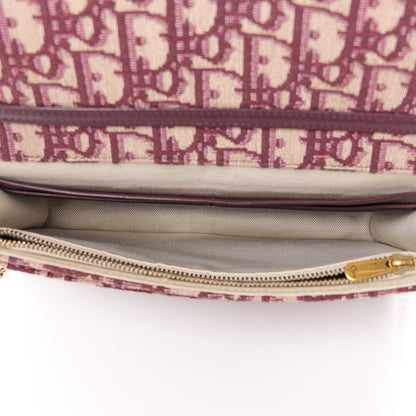 Christian Dior Oblique Saddle Chain Pouch Burgundy 5 of 10