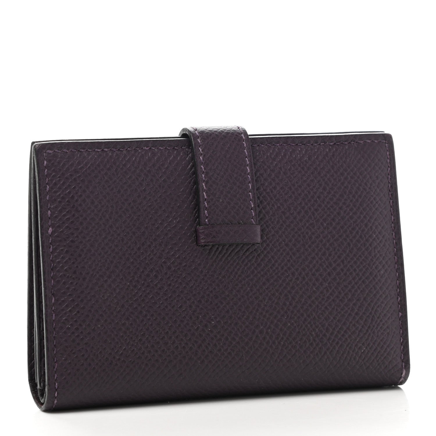 Hermes Epsom Mini Bearn Wallet Raisin 3 of 10