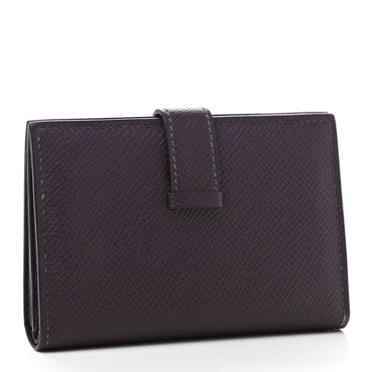Hermes Epsom Mini Bearn Wallet Raisin 3 of 10