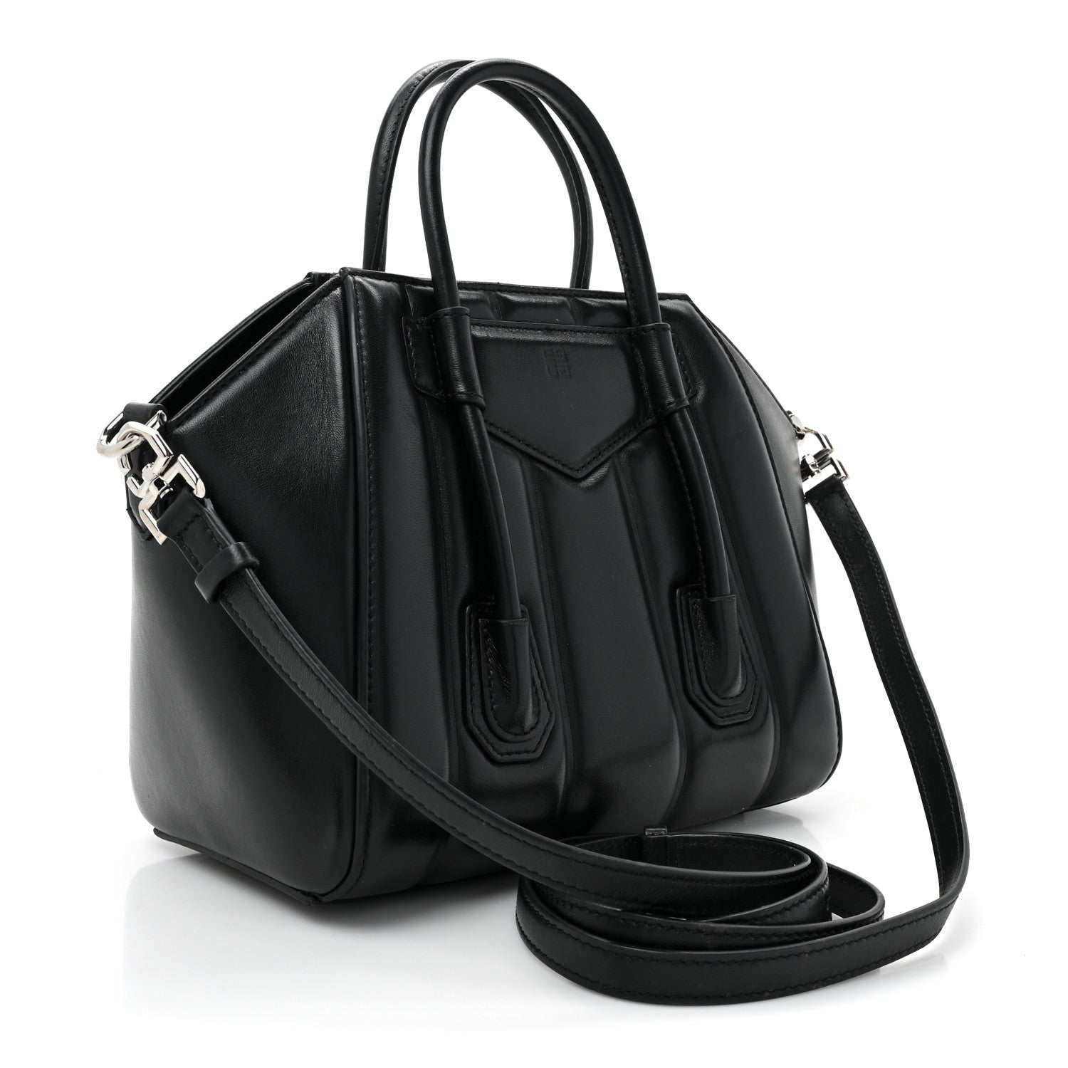 Givenchy Box Calfskin Padded Mini Lock Antigona Shoulder Bag Black 3 of 16