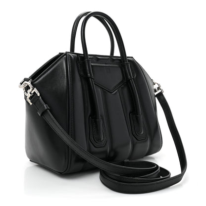 Givenchy Box Calfskin Padded Mini Lock Antigona Shoulder Bag Black 3 of 16
