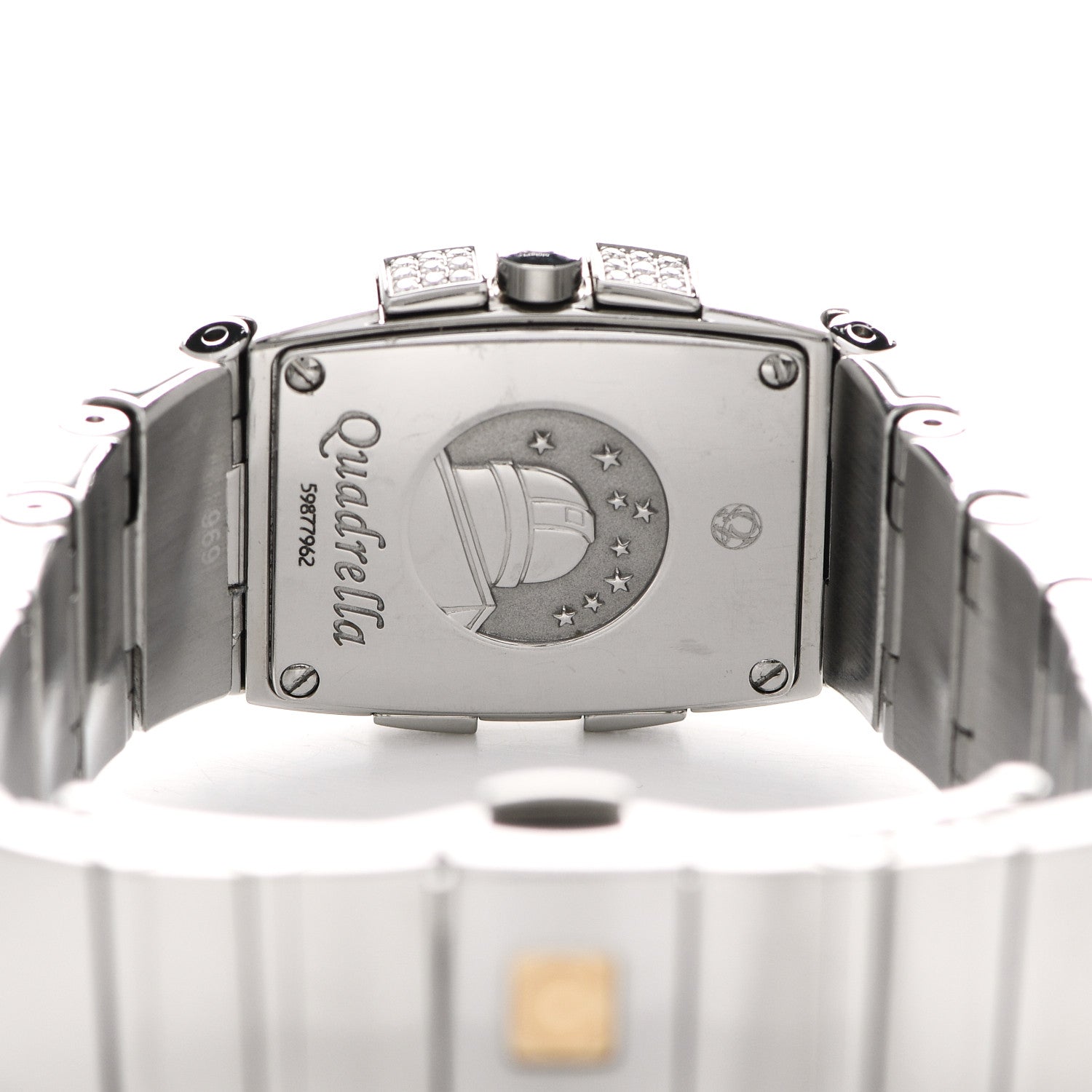 Omega Stainless Steel Diamond Mother of Pearl 21mm Constellation Quadrella Quartz Watch Multicolor 1585.79.00 4 of 5