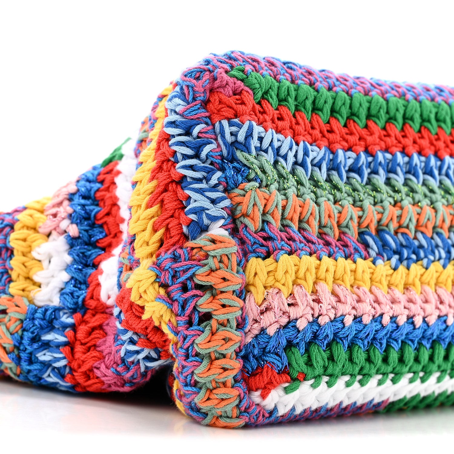 Miu Miu Fabric Crochet Pouch Multicolor 9 of 11