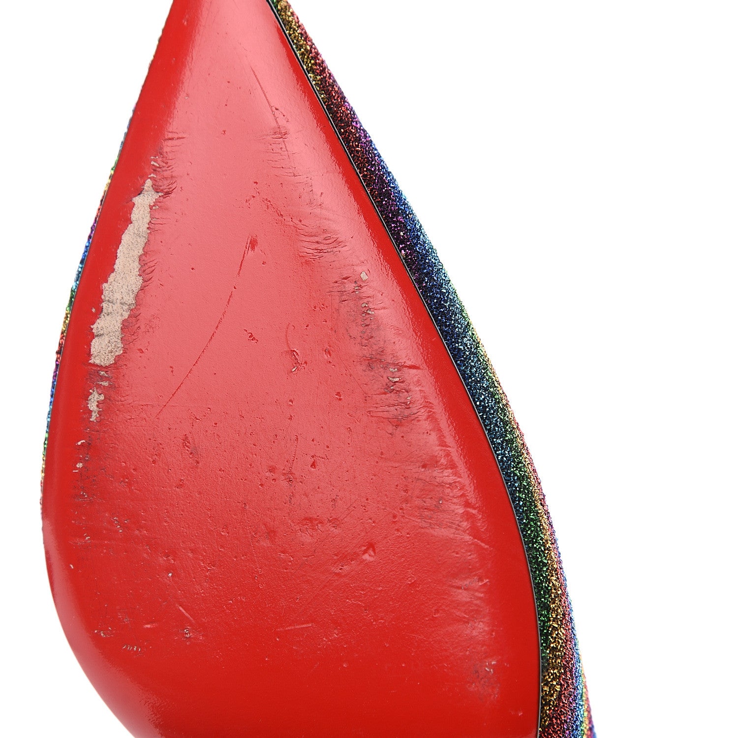 Christian Louboutin Lurex Arc En Ciel Iriza 100 Pumps 37 Multicolor Gold 9 of 10