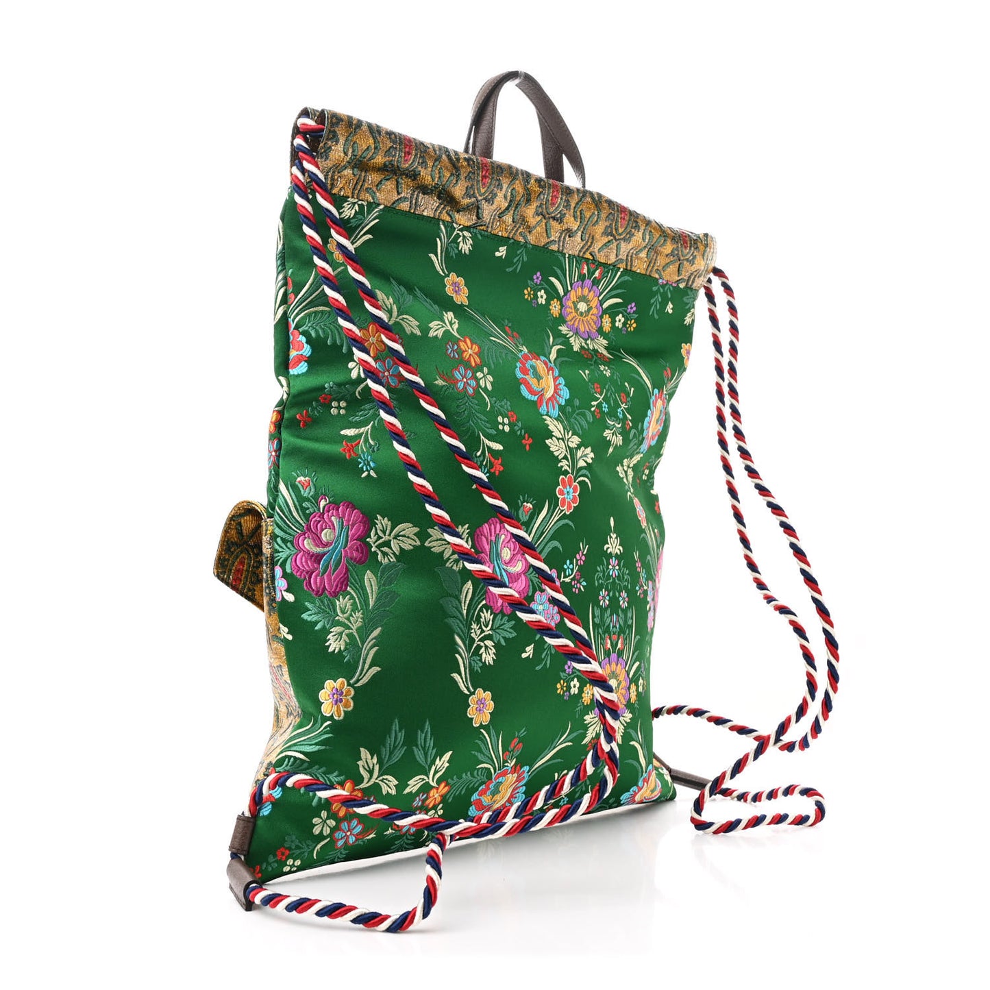 Brocade Modern Future Drawstring Backpack Multicolor