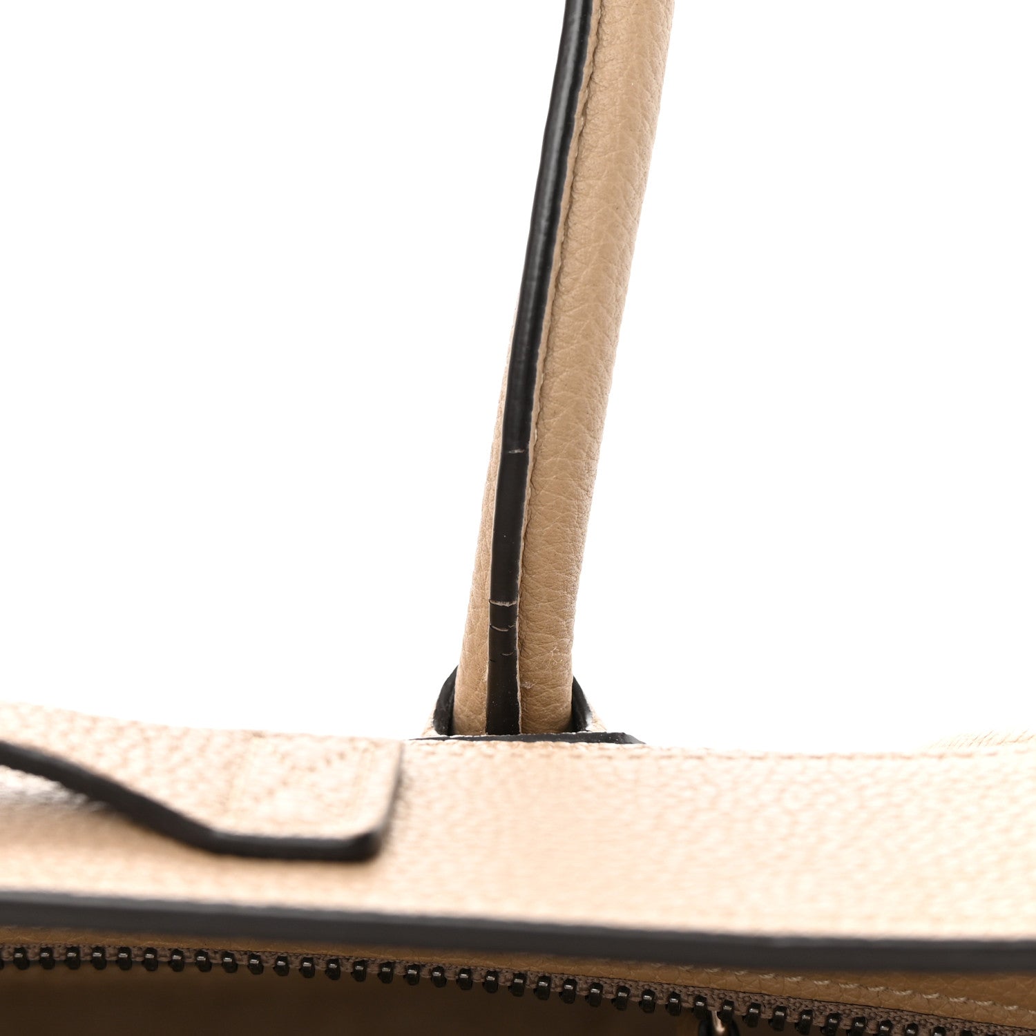 Celine Drummed Calfskin Micro Luggage Dune 12 of 14