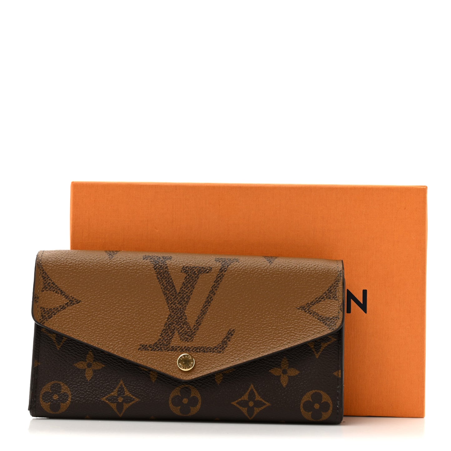 Reverse Monogram Giant Sarah Wallet