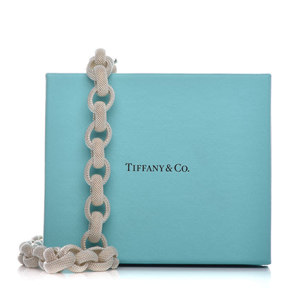 Tiffany Sterling Silver Somerset Mesh Link Necklace 5 of 5